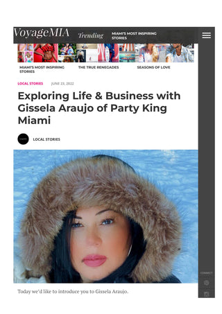 Exploring Life & Business with Gissela Araujo of Party King Miami