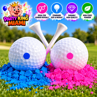 Gender Reveal Golf Ball | One Pink or Blue + ONE Wooden Tee Included