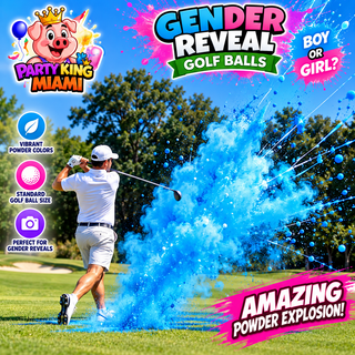 Gender Reveal Golf Ball | One Pink or Blue + ONE Wooden Tee Included