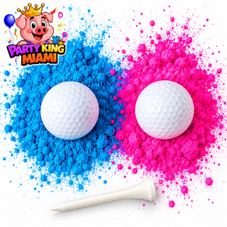 Gender Reveal Golf Ball | One Pink or Blue + ONE Wooden Tee Included