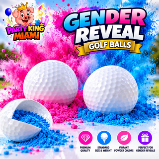Gender Reveal Golf Ball | One Pink or Blue + ONE Wooden Tee Included