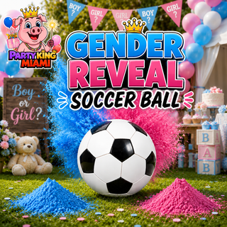 Gender Reveal Soccer Ball – Pink & Blue Powder Reveal Ball for Baby Gender Reveal Party