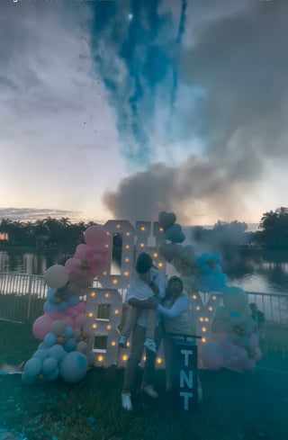 GENDER REVEAL DAYTIME FIREWORKS BLUE