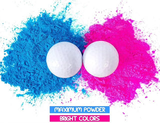 Golf ball powder Bestseller!!! Gender Reveal Golf ball pink or blue maximum powder blast