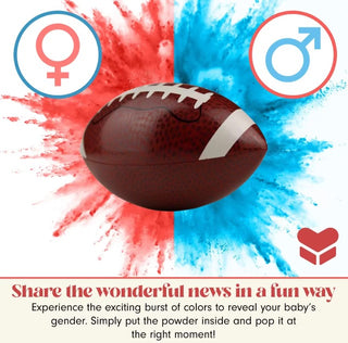 Football Gender Reveal Powder Ball - Score Big with the Perfect Reveal!