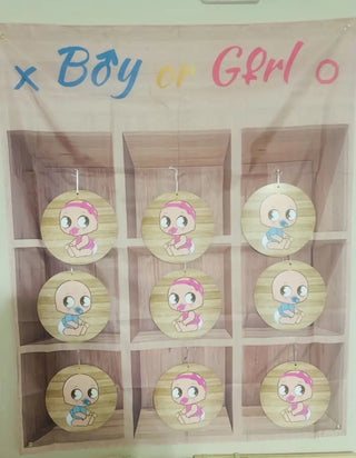 Gender Reveal Games Tic Tac Toe Board Game