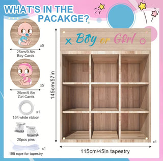 Gender Reveal Games Tic Tac Toe Board Game