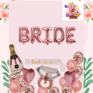 18 Pcs Bride to be/ Bachelorette party balloons decorations