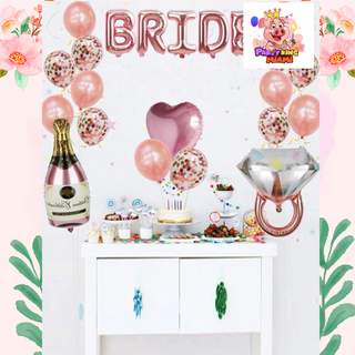 18 Pcs Bride to be/ Bachelorette party balloons decorations