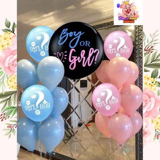 Gender reveal 33 PCS balloons set Party decor